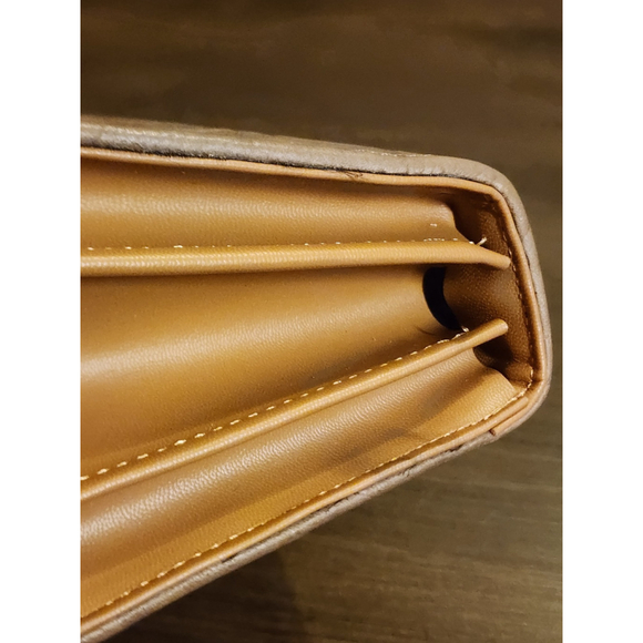 Hazelnut Brown Sunflower Embossed Tooled Artisan LEATHER Crossbody Handbag Purse - Picture 11 of 14